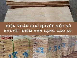 Biện pháp giải quyết một số khuyết điểm của ván lạng cao su