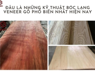 Đâu là những kỹ thuật bóc lạng veneer gỗ phổ biến nhất hiện nay?